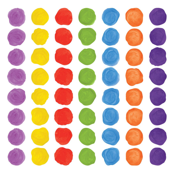 Watercolor Polka Dot Wall Decals - Rainbow Colors - My Wonderful Walls