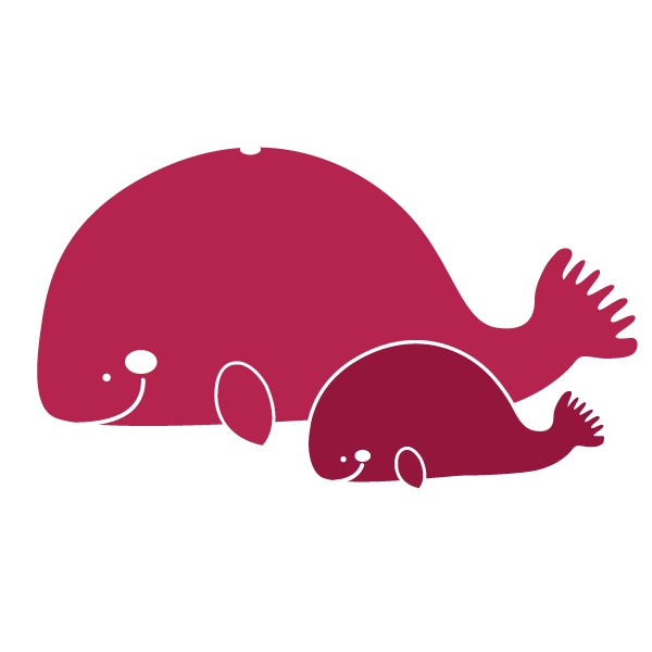 Whales Stencil