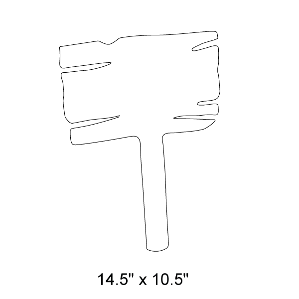 Trail Sign Wall Stencil